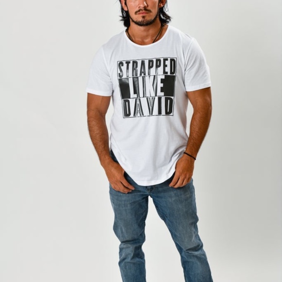 Men WhiteStrapped Like David tee - Picture 2 of 9